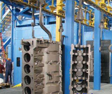 懸鏈?zhǔn)桨l(fā)動機(jī)缸體拋丸機(jī) 懸鏈?zhǔn)桨l(fā)動機(jī)缸體拋丸機(jī)