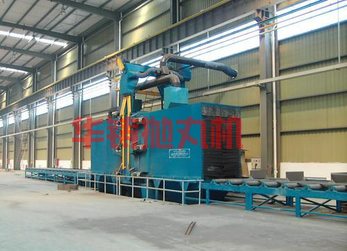 鋼結構拋丸機消除焊接內應力圖 鋼結構拋丸機消除焊接內應力圖