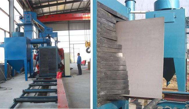 立式拋丸機，H型鋼拋丸機，立式除銹設備